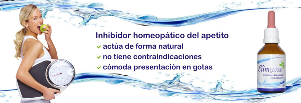 Slimplus. Inhibidor homeopático del apetito.